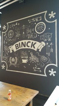 Krijttekening bij Binck Bank 3x3.5 meter