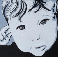 Portret baby 20x20 cm